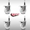 Service Caster 5'' SS Nylon Swivel 3/4'' Expanding Stem Caster Set Total Lock Brake, 4PK SCC-SSEXTTL20S514-NYS-34-4 - alternate 3